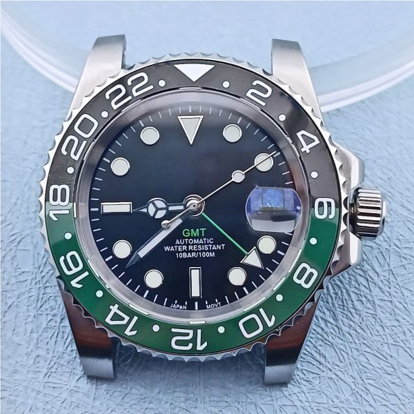 Wholesale NH34 GMT Automatic Watch Case with 316L 904L Stainless Steel and Sapphire Rolex Quality - Beryl Watch