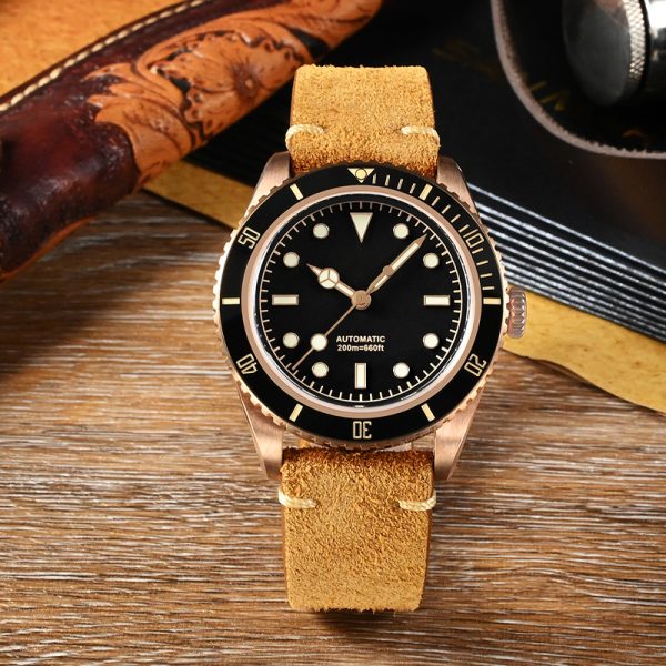 Custom Made CUSN8 Bronze Watch with Automatic Movement and Logo - Beryl Watch