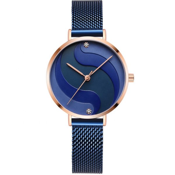 Custom watch makers customized waterproof mesh watch logo for woman - Beryl Watch