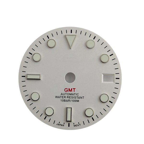 watch dial in black customized logo for gmt watches 28.5mm 35mm high quality - Beryl Watch