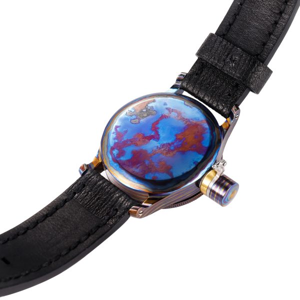 Custom Made Damascus Titanium Watch with Luxury Logo and Swiss Automatic Movt - Beryl Watch