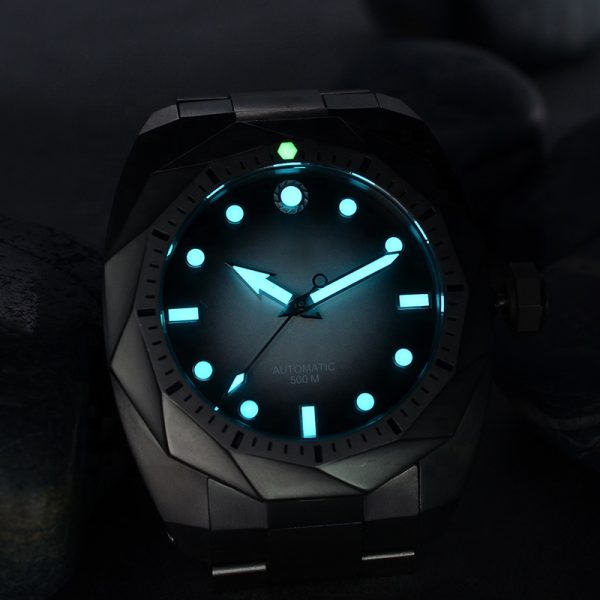 Custom Luxury Mens Dive Watches with NH35 Movement in Titanium Watch Case - Beryl Watch