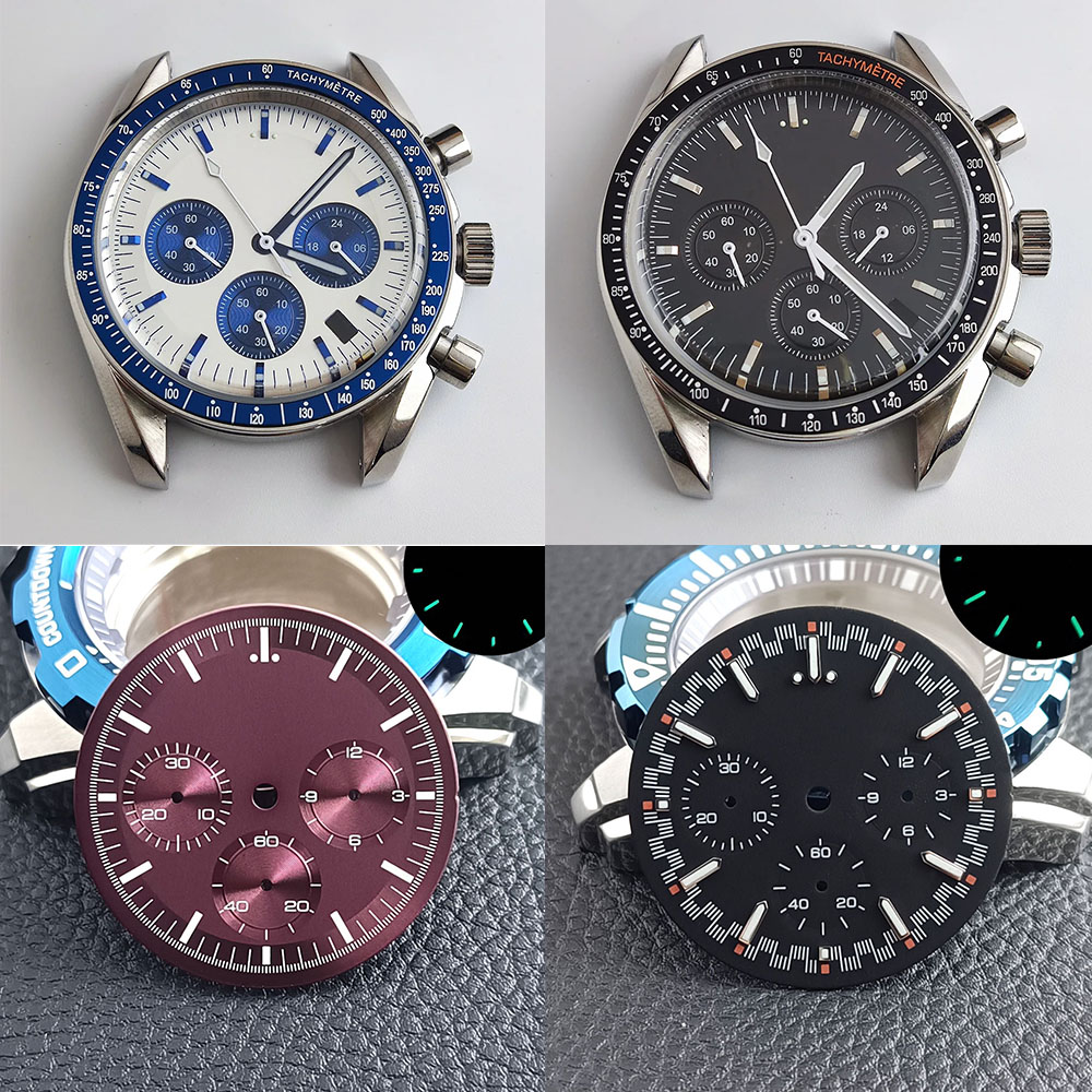 Luxury VK63 Quartz Movt Watches with Logo by Top Watch Case Maker