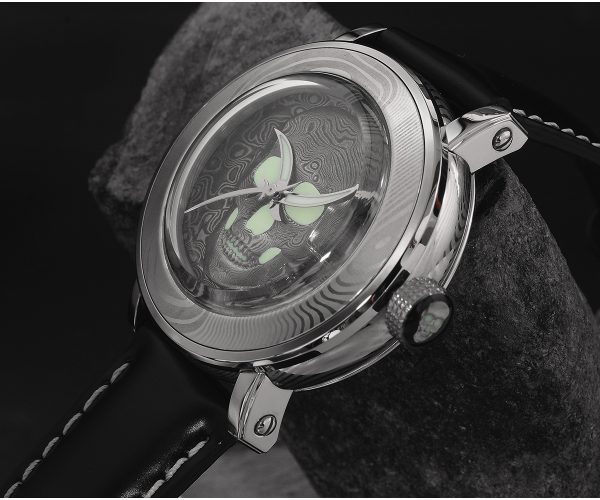 Custom Damascus Watch for Men with Logo Branding by Leading Mechanical Watches Manufacturer - Beryl Watch