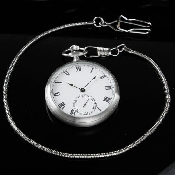 Custom classic mechanical pocket watch with modern design for men - Beryl Watch