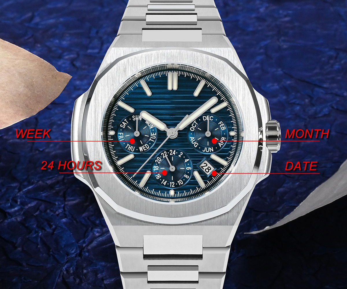 High-Quality Custom Stainless Steel Watch Manufacturer Design Your Own with Logo Branding