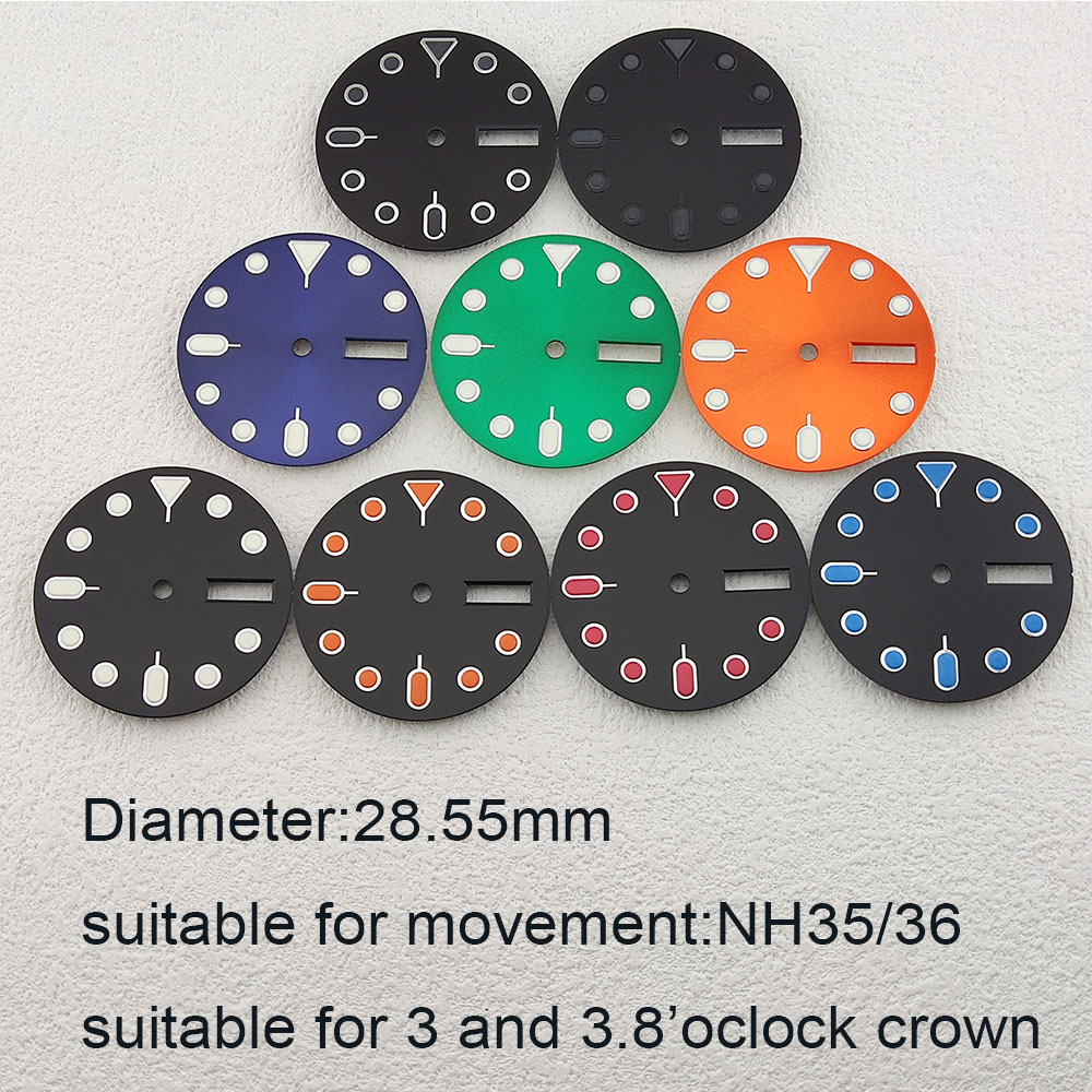 Wholesale Metal Logo NH36 Dial Manufacturer Custom Made Watch Faces with Seiko Quality