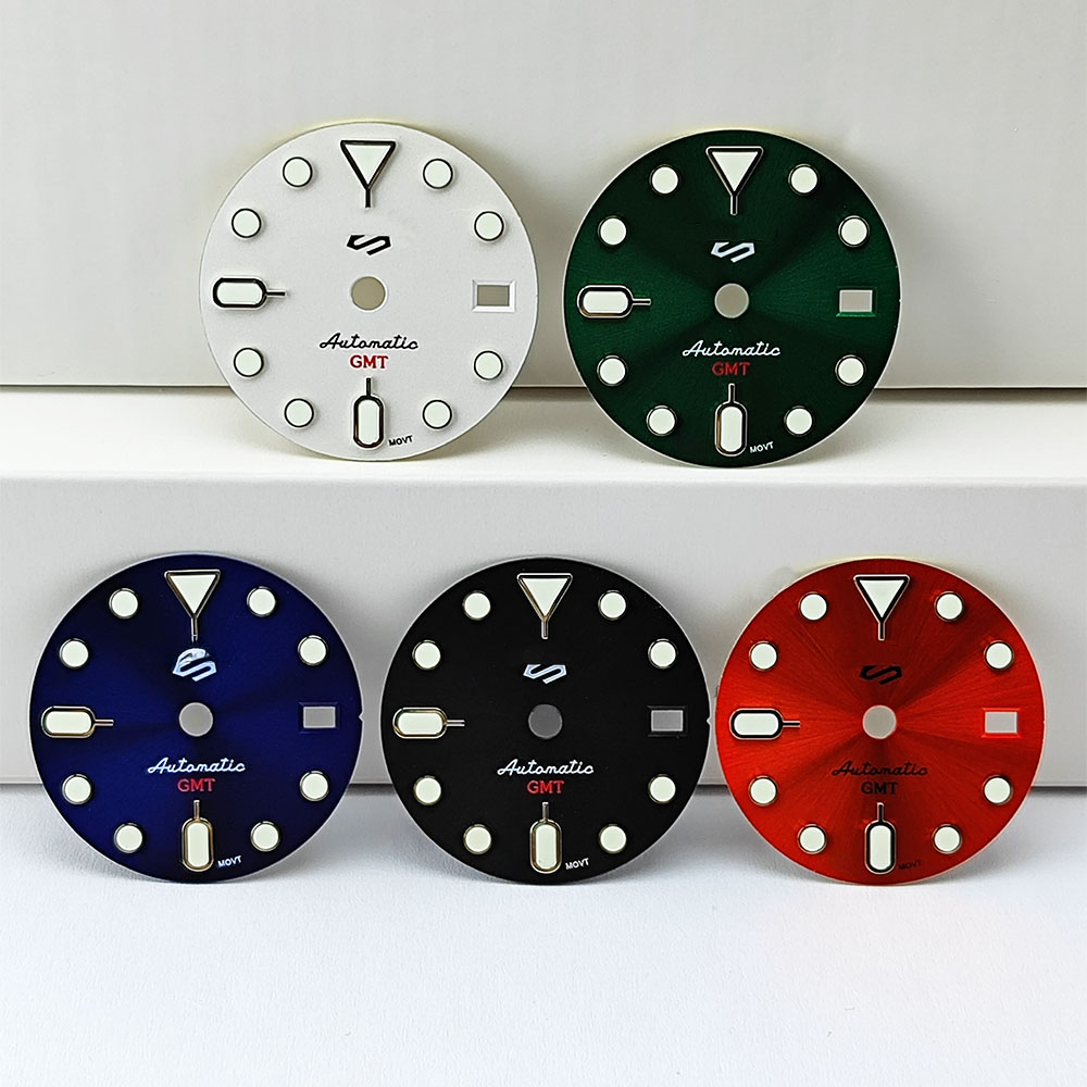 Swiss Quality Watch Parts Dial Manufacturer custom making Full Spare watch Parts Seiko NH35 Luminous Dial