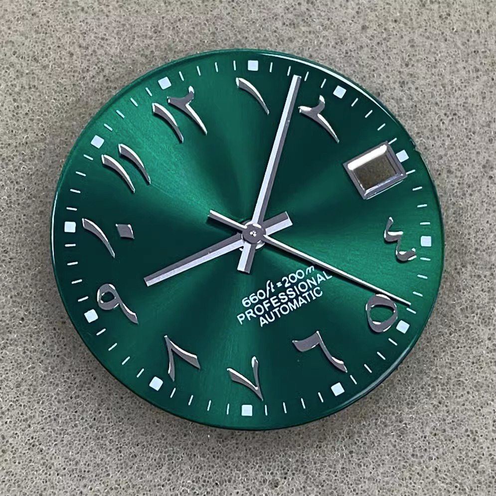 Luxury Watch Spare Parts Manufacturers Custom Mod Arabic Number Dial Green With Rolex Quality For Seiko NH35 Movt - Beryl Watch