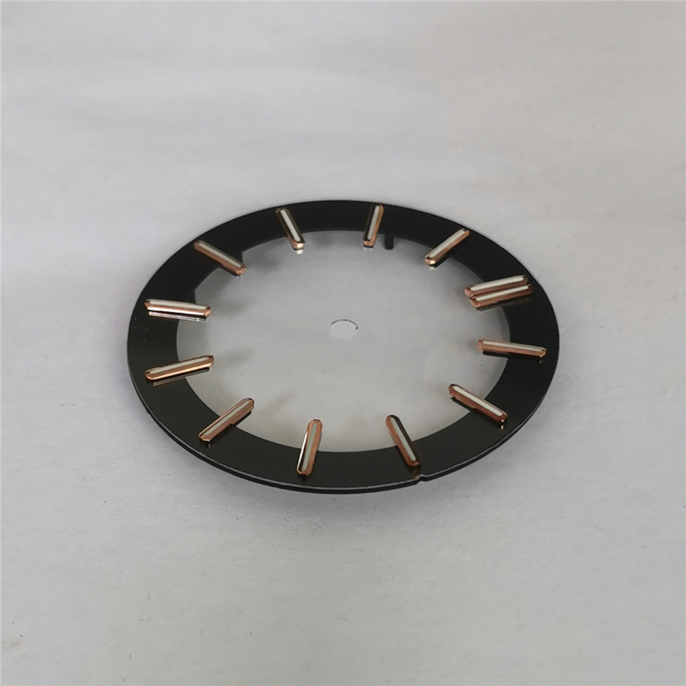 Custom OEM Watch Dial with Super Luminous Transparent Dial Bulk Production Seiko Quality For NH70 movement - Beryl Watch