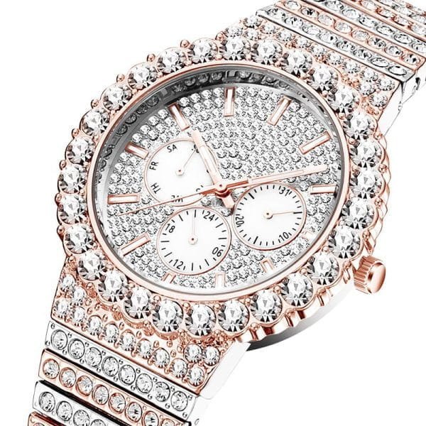 Customize Moissanite Diamond Watches for Men Online Experience Luxury with High-End Bespoke Diamond watch - Beryl Watch