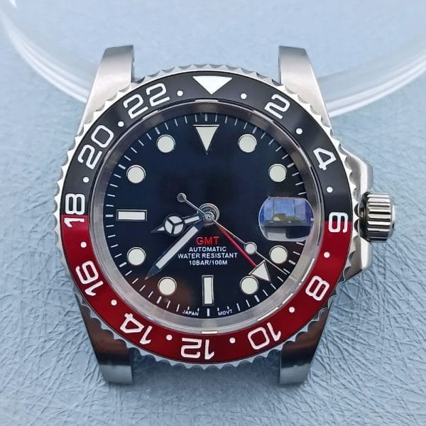 Wholesale NH34 GMT Automatic Watch Case with 316L 904L Stainless Steel and Sapphire Rolex Quality - Beryl Watch