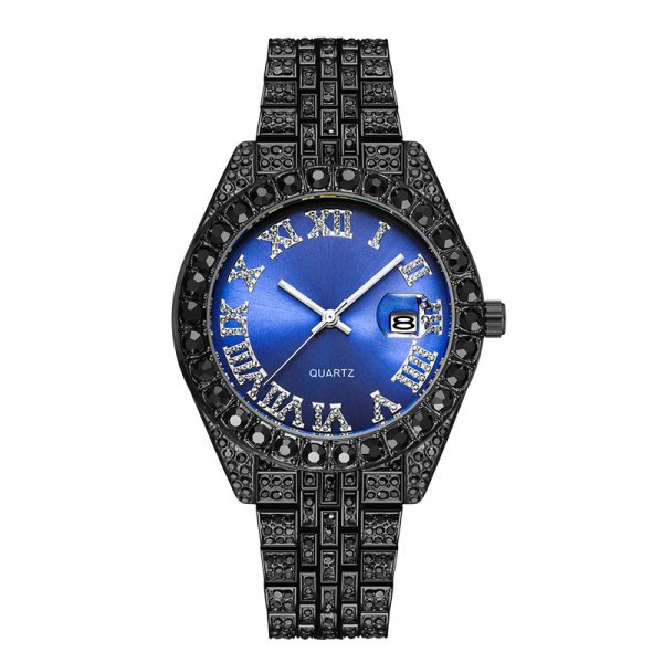Luxury Diamond Watch for Men Custom Logo Production of Elegant Wrist Watches with Authentic and Fake Diamond Options - Beryl Watch
