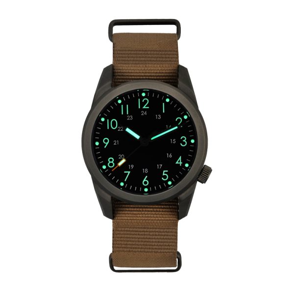 Swiss Movement Custom Titanium Watch Automatic Sleek Minimalist Titanium Watch with nylon straps for Men - Beryl Watch
