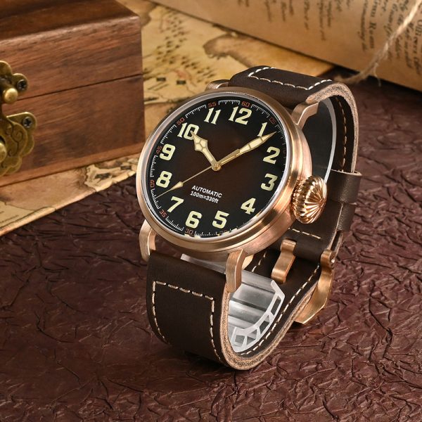 Custom-Made Mechanical Watches with Bronze Dive Case by Polit style - Beryl Watch