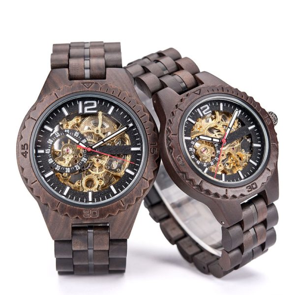 Wholesale wooden couple watch with automatic mechanic for women and mens - Beryl Watch