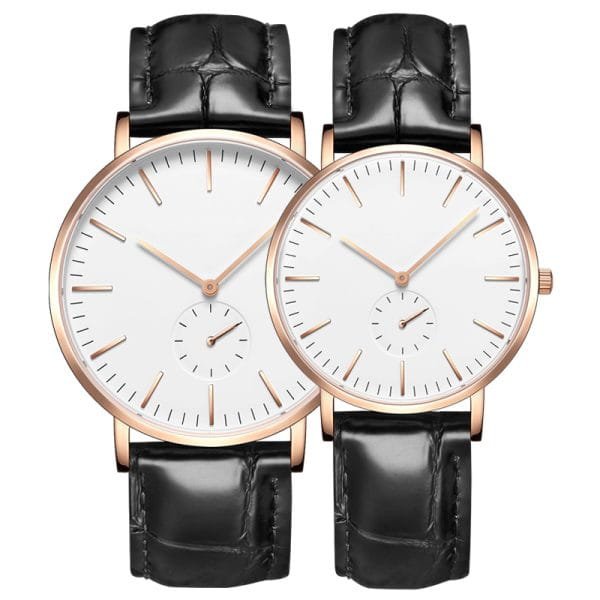 Watch supplier customise couple watches waterproof with stainless steel mesh band - Beryl Watch