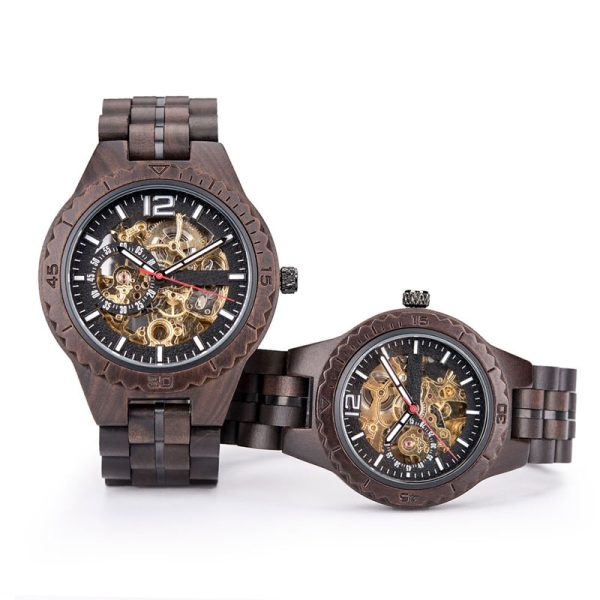 Wholesale wooden couple watch with automatic mechanic for women and mens - Beryl Watch
