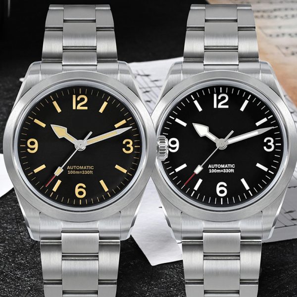 Custom stainless steel automatic watch for men and women with logo - Beryl Watch