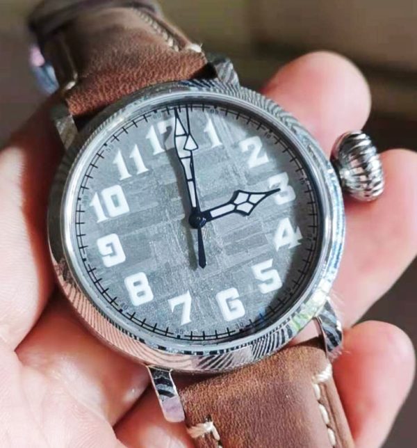 Damascus Steel Watch Custom Branding for Logo-Branded Watch Manufacturing - Beryl Watch