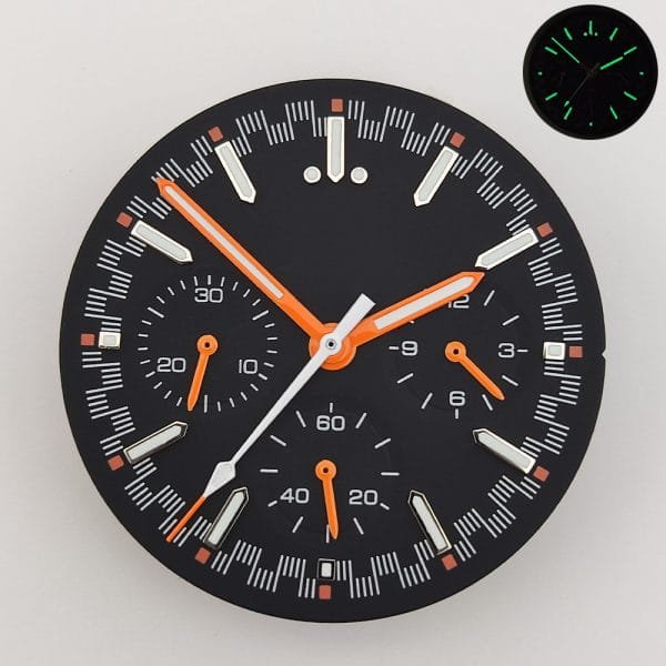 VK63 Watch Dial Parts and Customized Seiko Quality Dial Collection with Logo for Sale by Chronograph Watch Dial Maker - Beryl Watch