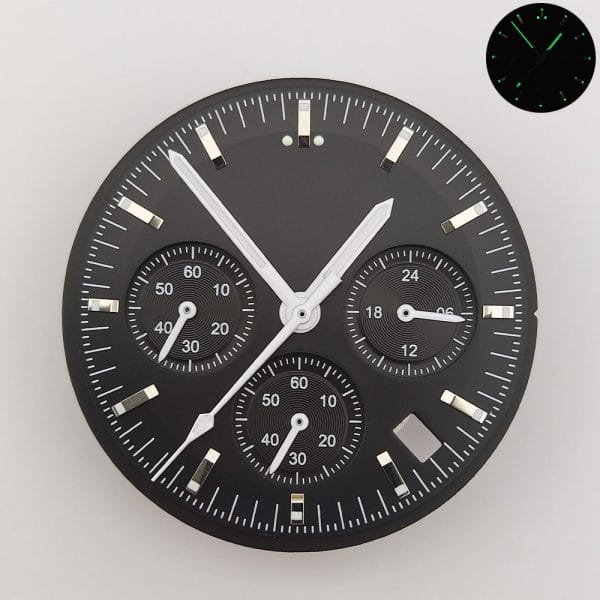 VK63 Watch Dial Parts and Customized Seiko Quality Dial Collection with Logo for Sale by Chronograph Watch Dial Maker - Beryl Watch